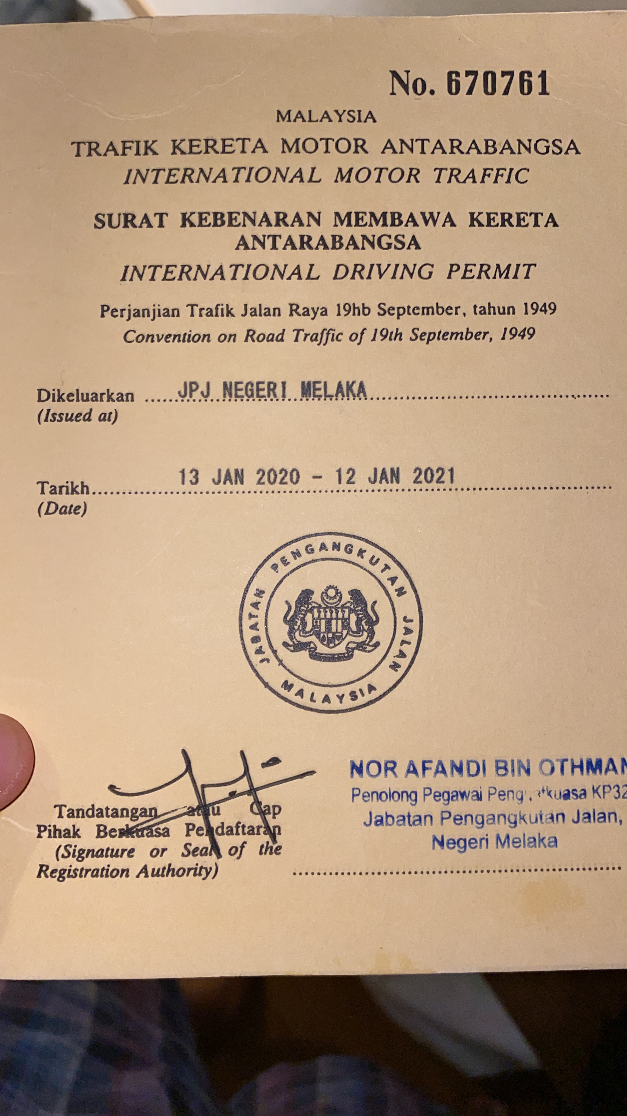 International Driving Permit