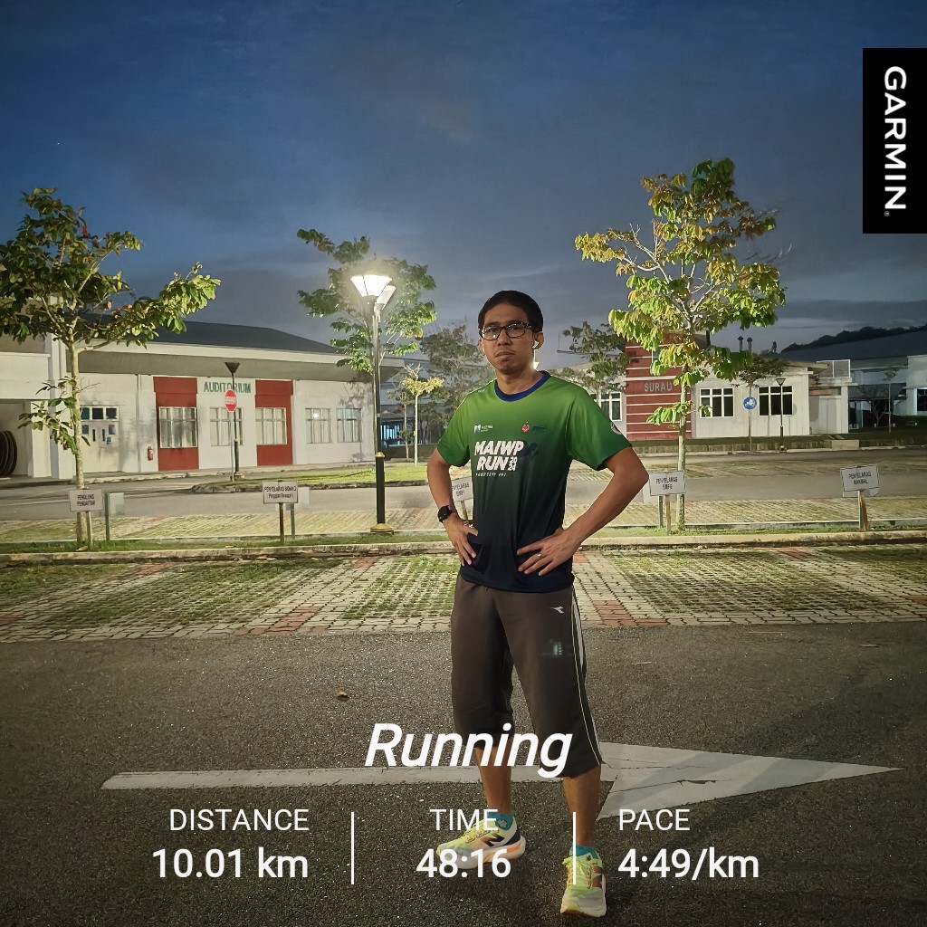 Alhamdulillah dapat PB 10KM