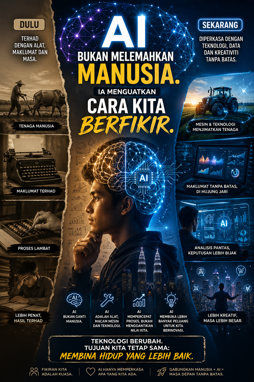AI Bukan Melemahkan Manusia — Ia Menguatkan Cara Kita Berfikir